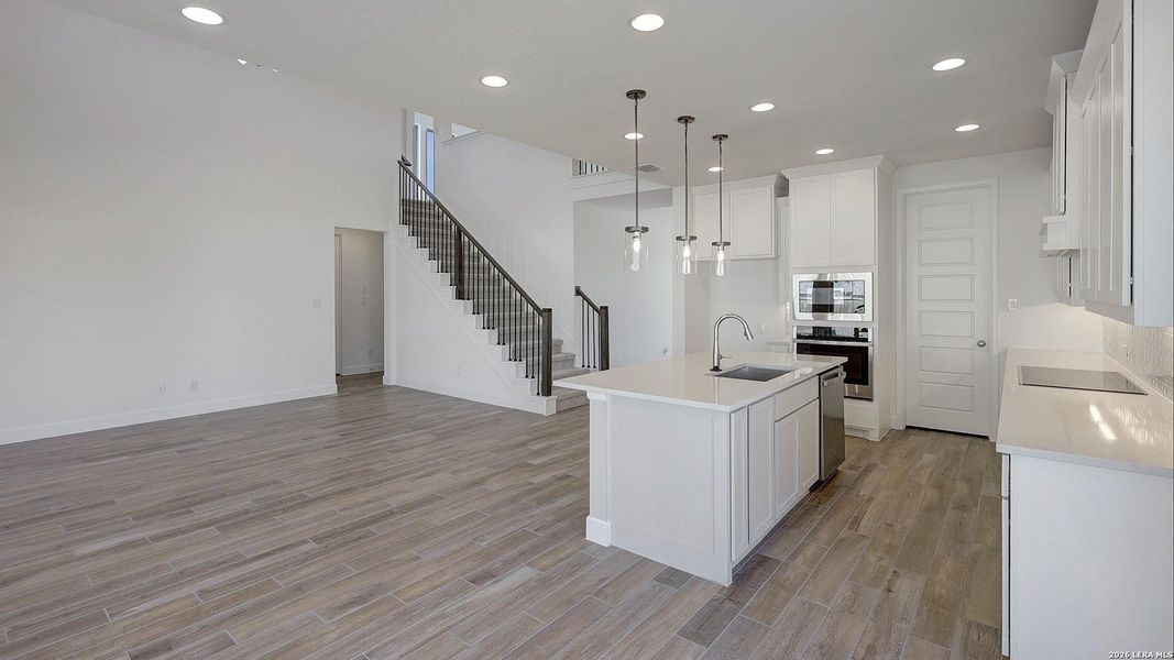 Furnished interior view inside a new home in Alsatian Oaks, Castroville (Image 7).