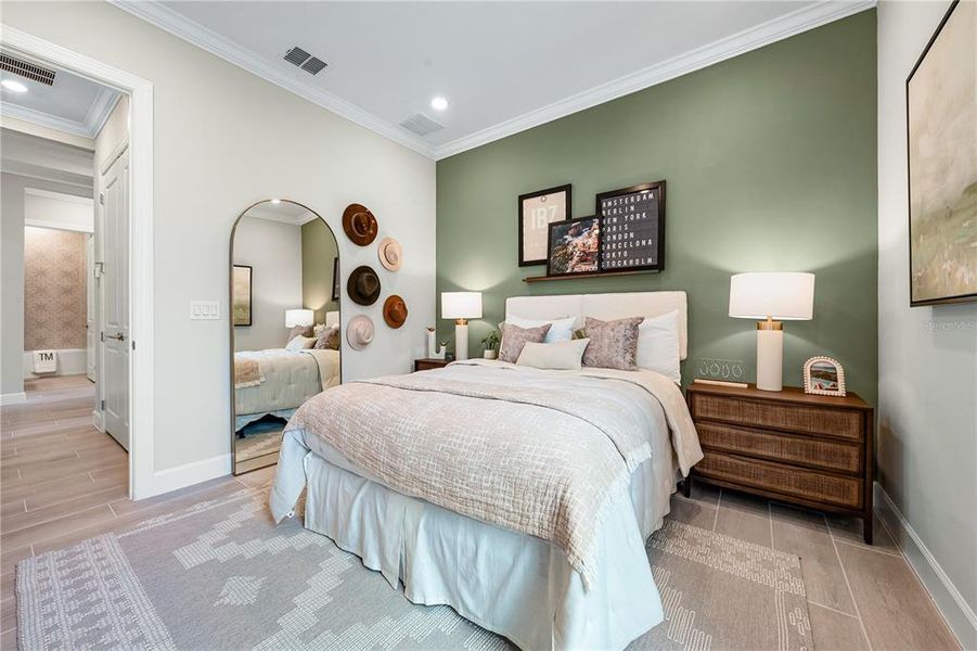 Furnished interior view inside a new home in Esplanade at Skye Ranch, Sarasota (Image 33).