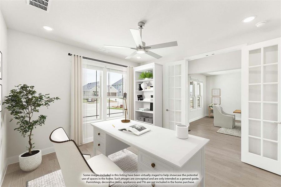 Furnished interior view inside a new home in Chaparral Park, Oak Point (Image 11).