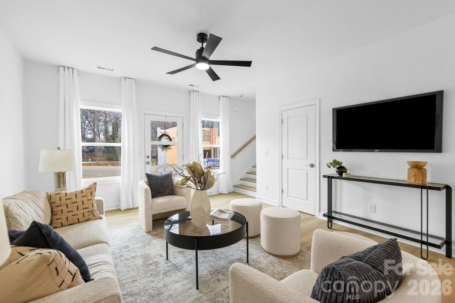 Furnished interior view inside a new home in , Charlotte (Image 30).