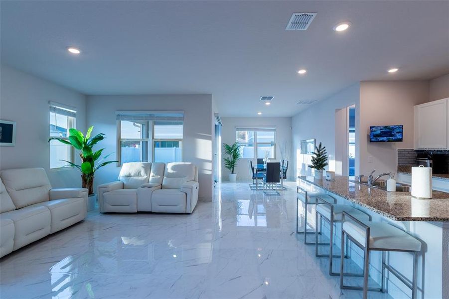 Furnished interior view inside a new home in , St. Cloud (Image 15). Furnished interior view inside a new home in , St. Cloud (Image 15).