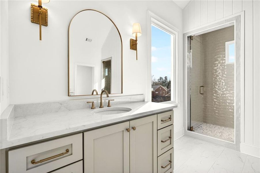 Furnished interior view inside a new home in , Roswell (Image 14).