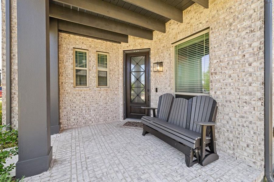 Exterior details and patio area of a home in , Prosper (Image 4).