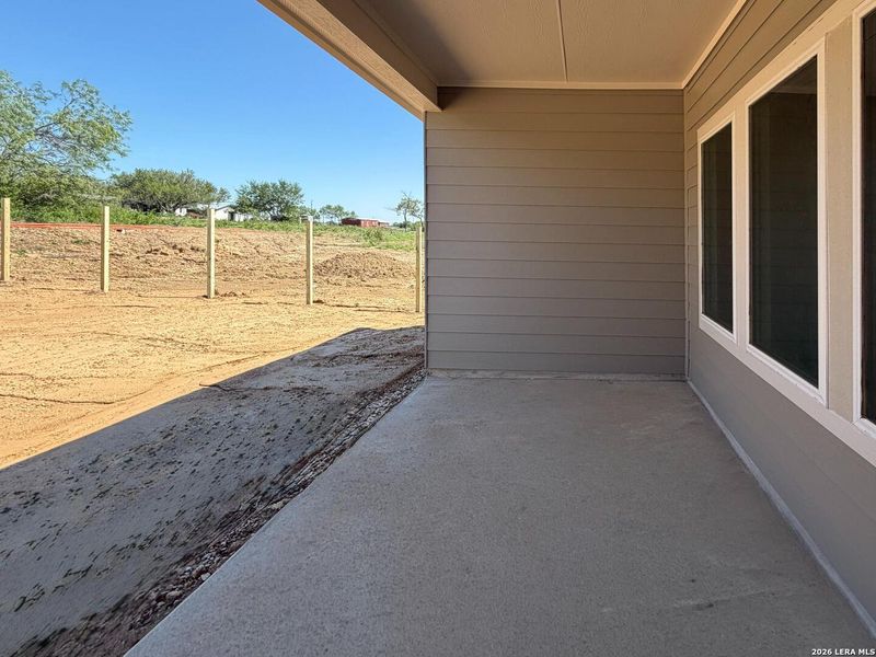 Exterior details and patio area of a home in The Wilder, Adkins (Image 3). Exterior details and patio area of a home in The Wilder, Adkins (Image 3).
