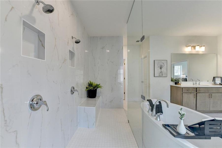Furnished interior view inside a new home in , Cumming (Image 45).