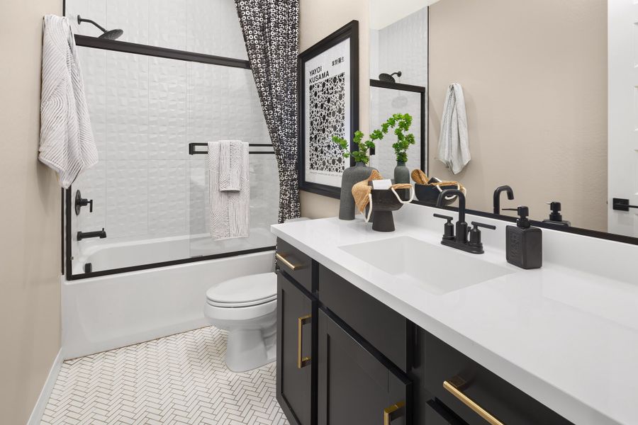 Representative furnished interior of a home built from the Pinehurst by Beazer Homes in Marbella at Windrose, Waddell (Image 8).