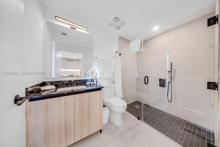 Furnished interior view inside a new home in , Miami (Image 12).