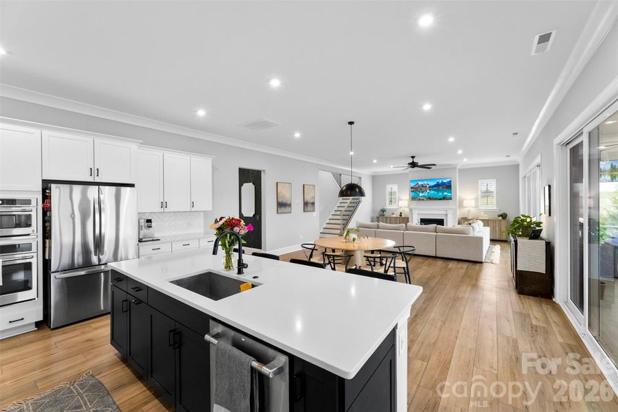 Furnished interior view inside a new home in , Belmont (Image 25).