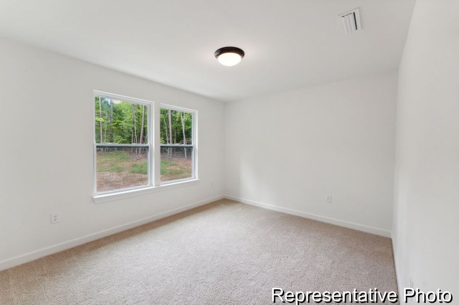 Spacious, unfurnished interior of a new home in Lake Royale, Louisburg (Image 17). Spacious, unfurnished interior of a new home in Lake Royale, Louisburg (Image 17).