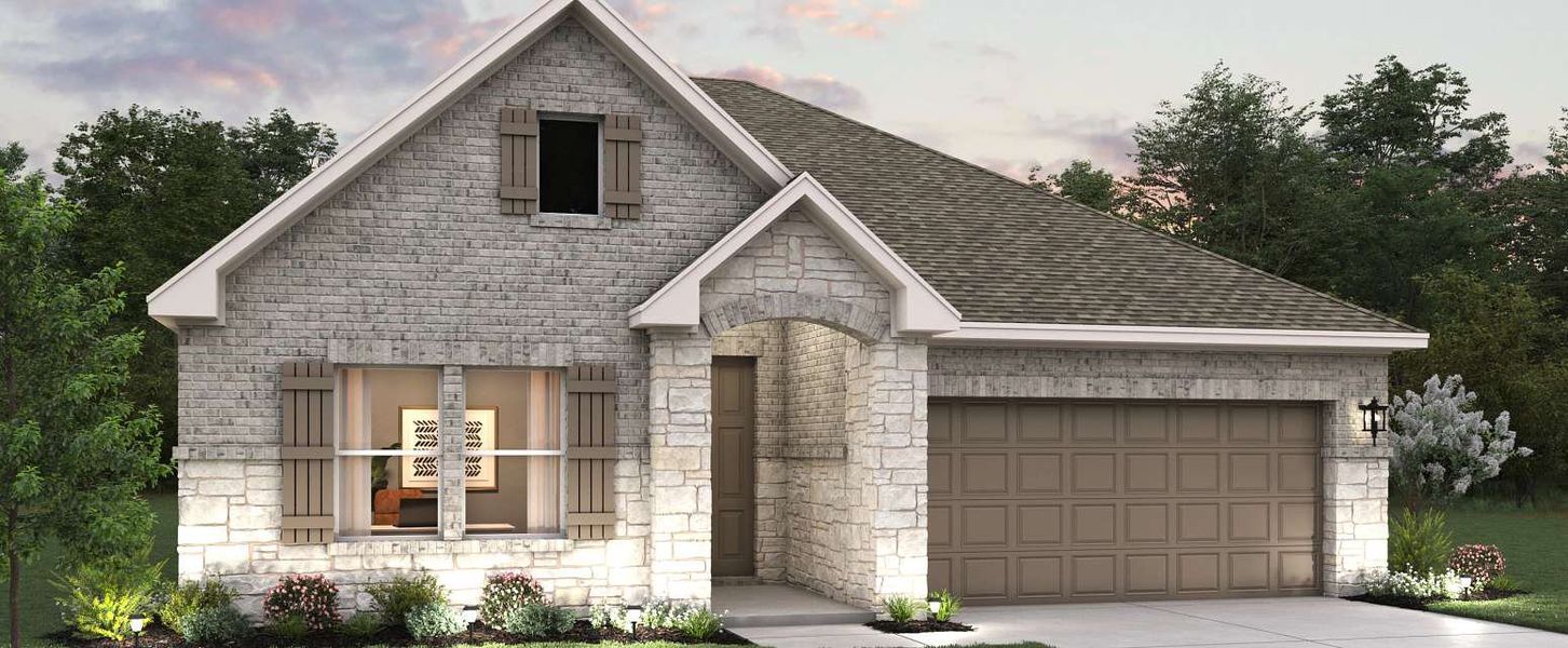 Representative exterior photo of a completed home built from the Kennedy by Ashton Woods in Hennersby Hollow, San Antonio, TX (Image 25).