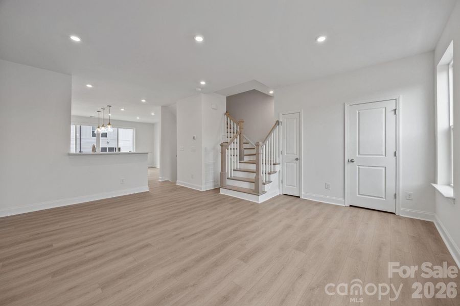 Spacious, unfurnished interior of a new home in The River District Townhomes, Charlotte (Image 32).
