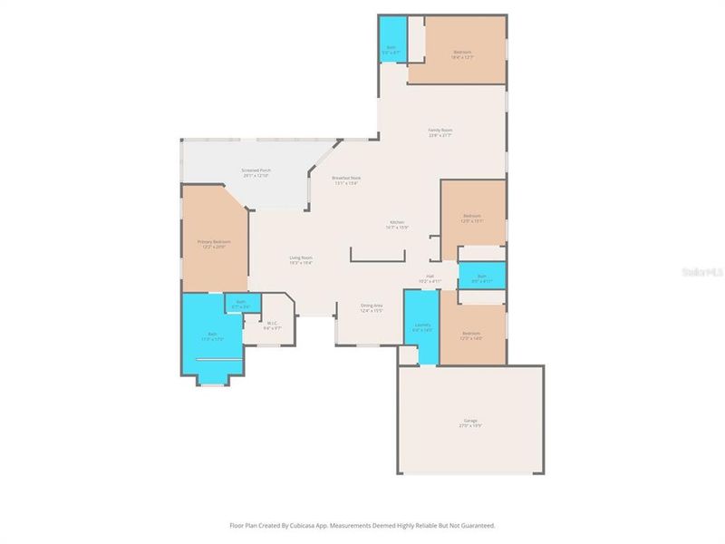 2D floor plan layout of this home in , Weeki Wachee, FL (Image 4).