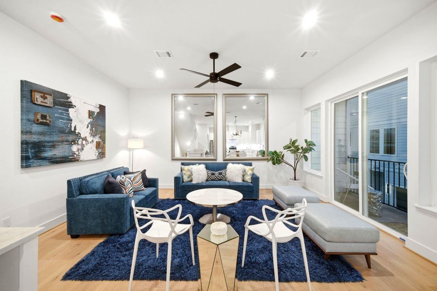 Furnished interior view inside a new home in , Houston (Image 34).