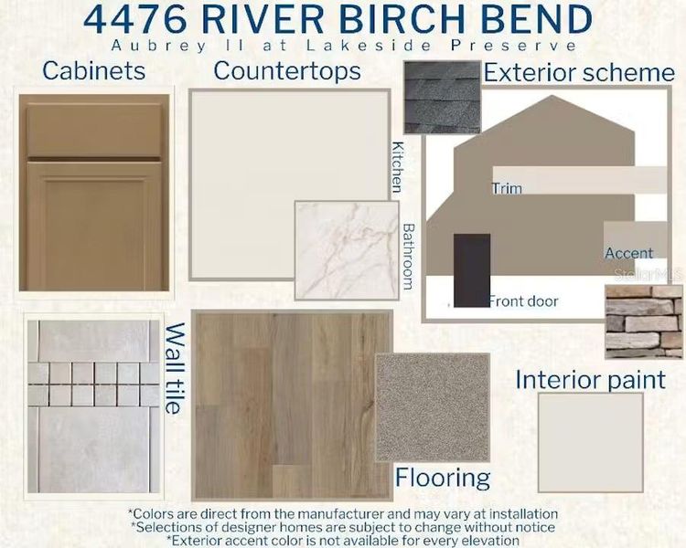 Sample of building materials used in homes in Lakeside Preserve, Lakeland (Image 4). Sample of building materials used in homes in Lakeside Preserve, Lakeland (Image 4).