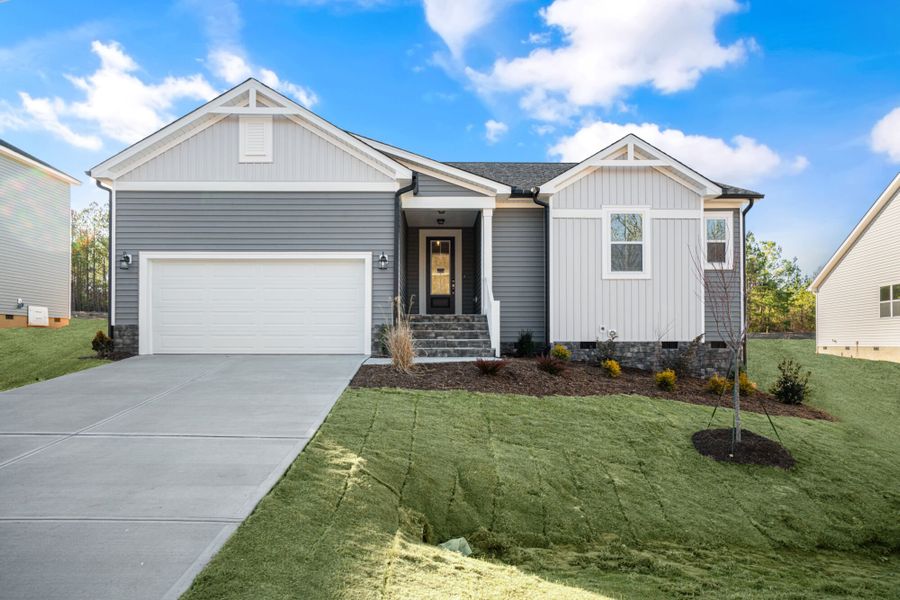 *Photo Representation of the Allegheny Floorplan Farmhouse Elevation