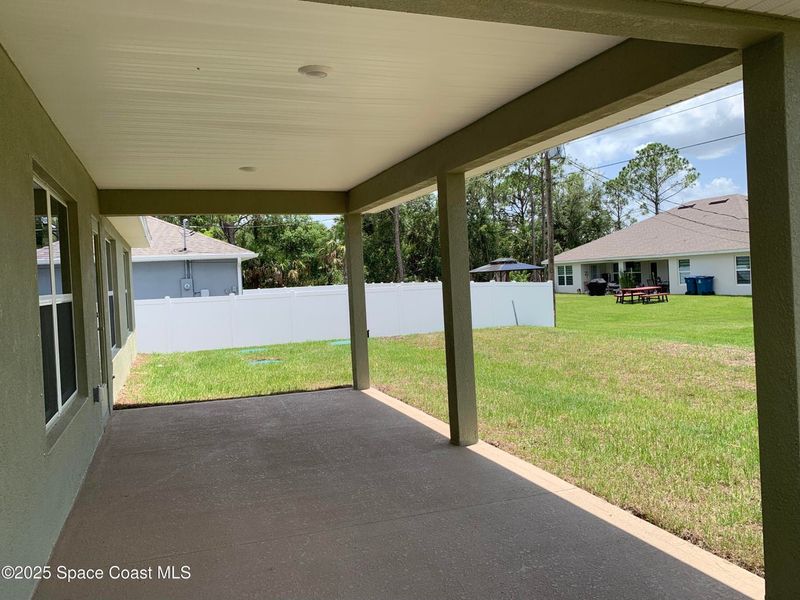 Exterior details and patio area of a home in Palm Bay, Palm Bay (Image 3). Exterior details and patio area of a home in Palm Bay, Palm Bay (Image 3).