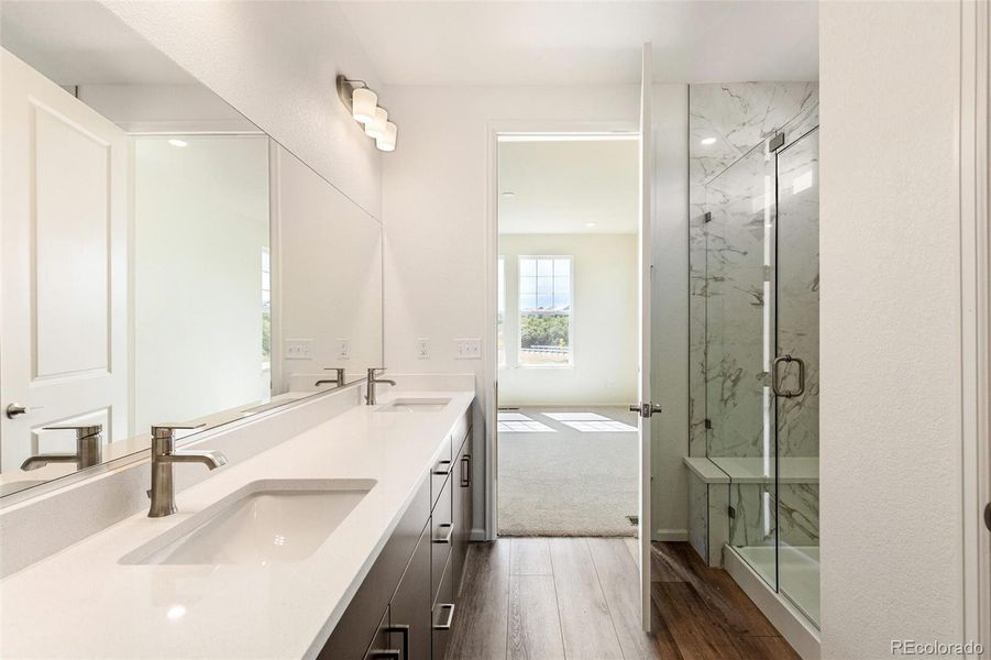 Furnished interior view inside a new home in Terrain Oak Valley, Castle Rock (Image 7).