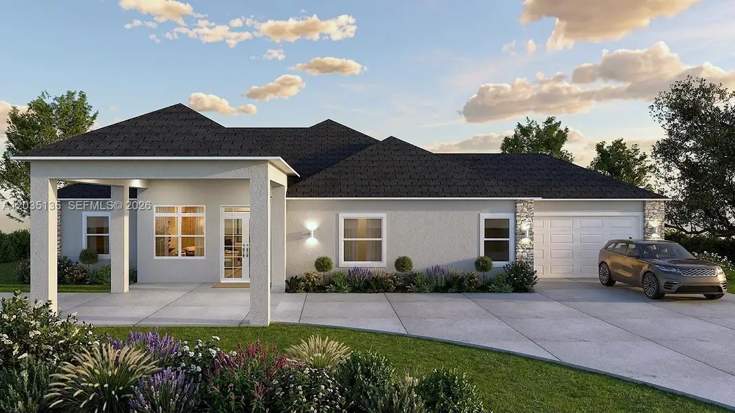 Front exterior of a new home in , Sebring, FL, highlighting curb appeal (Image 1). Front exterior of a new home in , Sebring, FL, highlighting curb appeal (Image 1).
