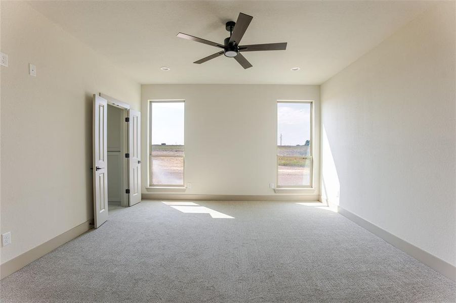 This soothing Primary ensuite overlooks the back of the property. This soothing Primary ensuite overlooks the back of the property.