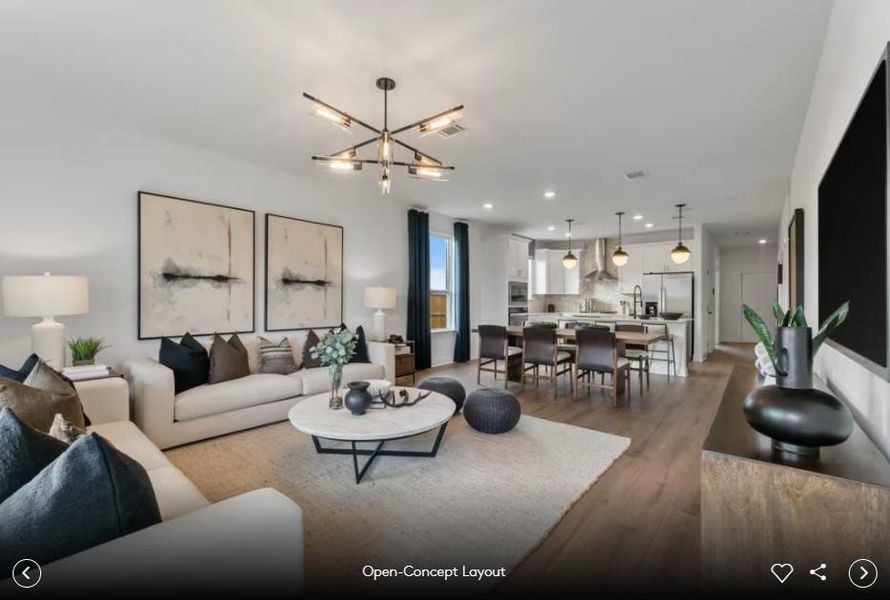 Interior photos- Photo of Pulte model home with same floor plan, not of actual home listed.