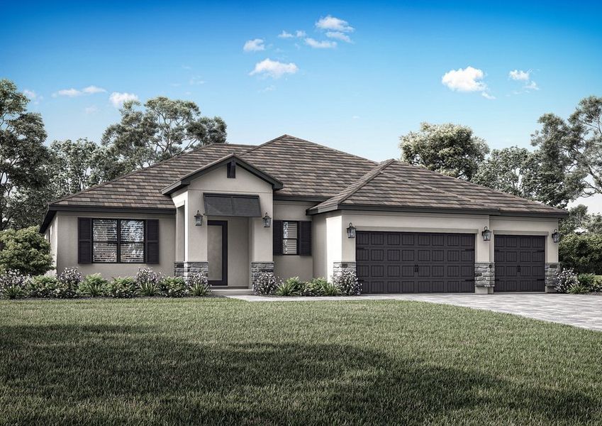 Exterior elevation rendering of the Key Largo.