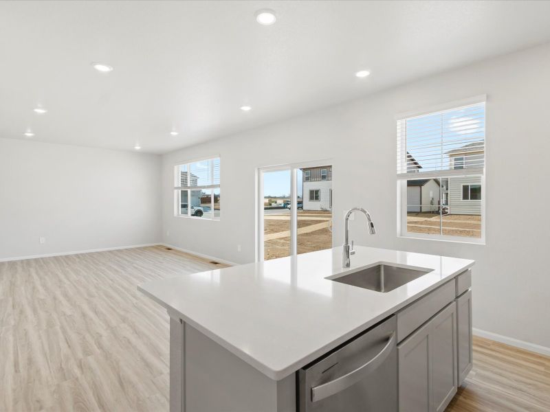 Furnished interior view inside a new home in Revere at Johnstown, Johnstown (Image 5).