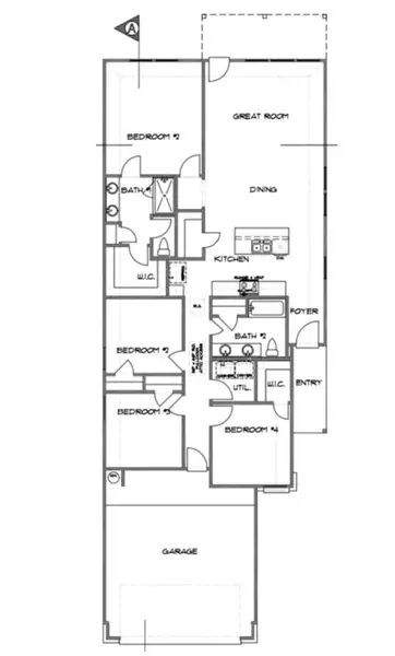 2D floor plan layout of this home in Lexington Heights, Willis, TX (Image 1). 2D floor plan layout of this home in Lexington Heights, Willis, TX (Image 1).