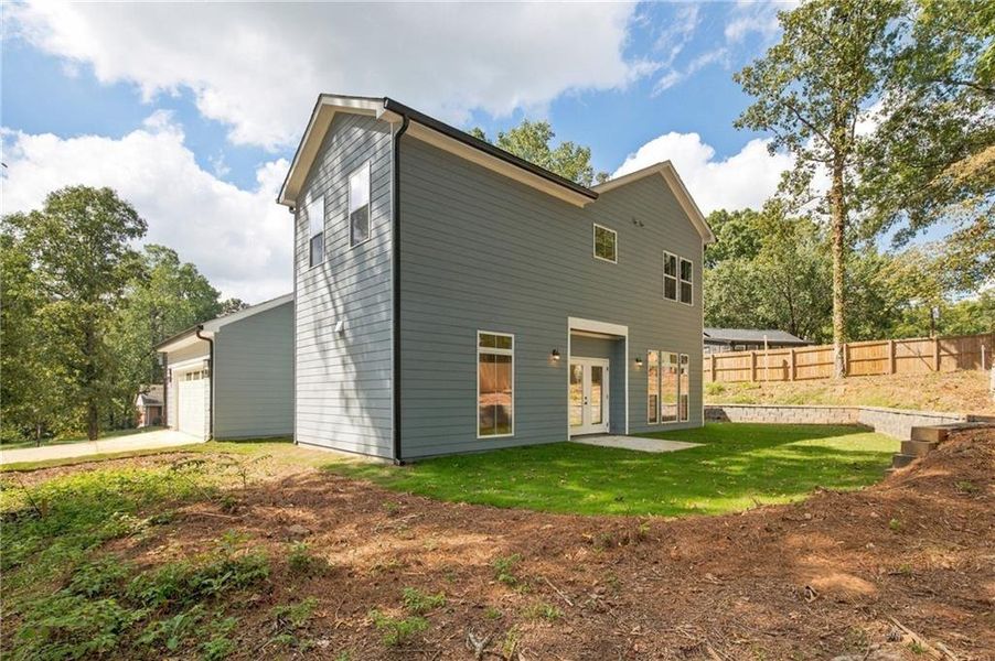 Exterior details and patio area of a home in , Atlanta (Image 29).