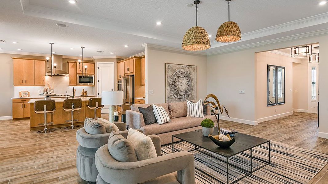 Representative furnished interior of a home built from the Sunset by Taylor Morrison in Ardisia Park, New Smyrna Beach (Image 8).