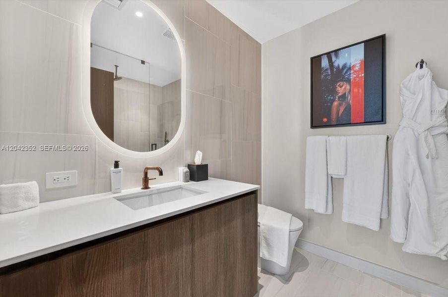 Furnished interior view inside a new home in , Miami (Image 8).
