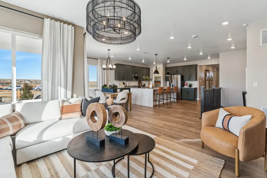 Furnished interior view inside a new home in Trailstone, Arvada (Image 31).