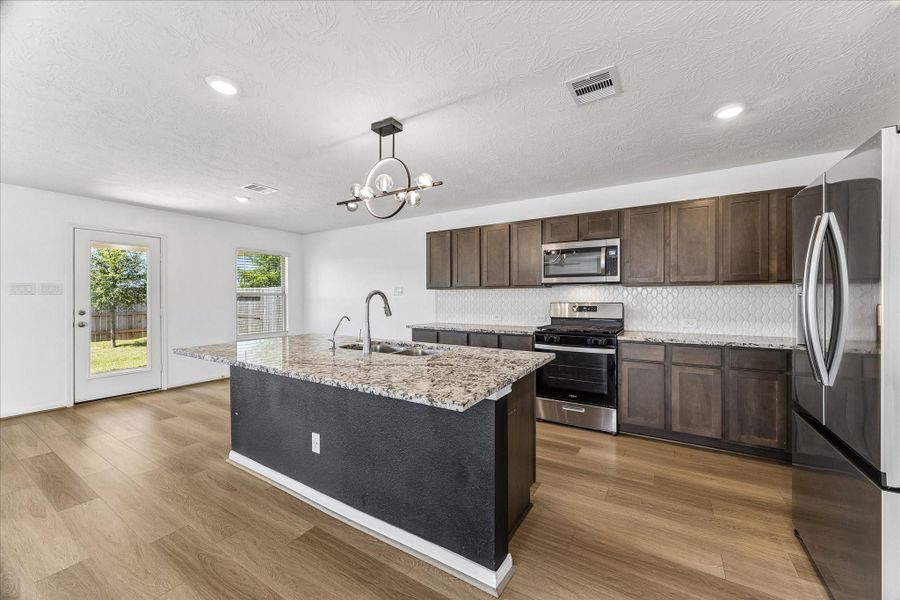 Furnished interior view inside a new home in Grace Landing, Willis (Image 5). Furnished interior view inside a new home in Grace Landing, Willis (Image 5).
