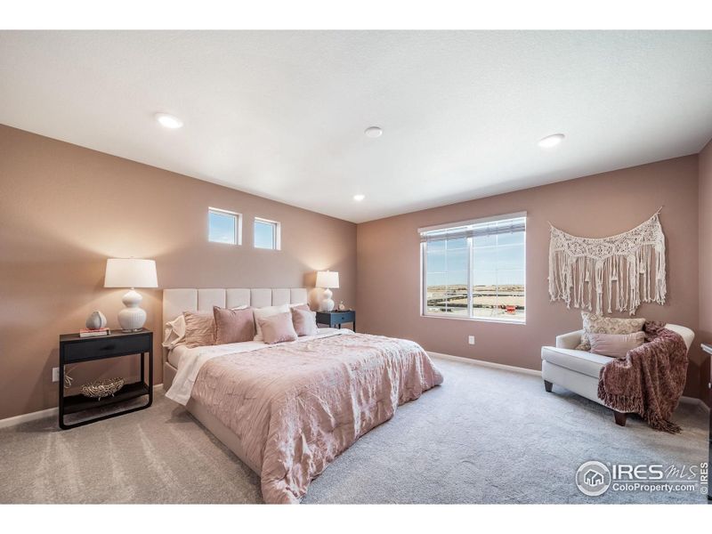 Furnished interior view inside a new home in Thompson River Ranch, Johnstown (Image 23).