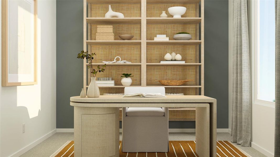Furnished interior view inside a new home in Meadowlark Preserve, Pflugerville (Image 6). Furnished interior view inside a new home in Meadowlark Preserve, Pflugerville (Image 6).