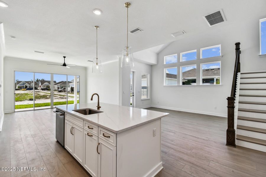 Furnished interior view inside a new home in Seven Pines 50' Front Entry, Jacksonville (Image 4).
