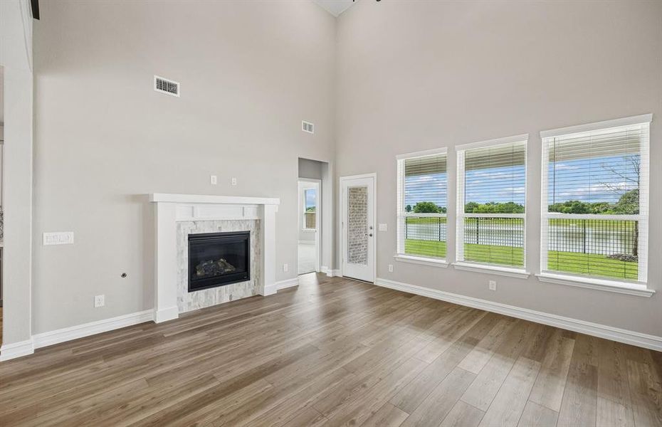 Gathering room with fireplace Gathering room with fireplace