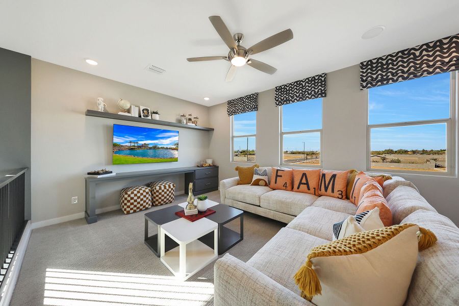 Representative furnished interior of a home built from the Lagoon by Mattamy Homes in Tierra Vistoso, Surprise (Image 36).