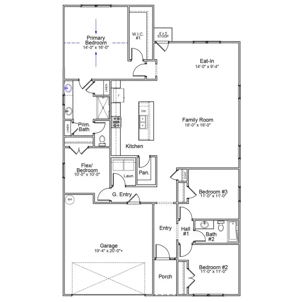 2D floor plan layout of this home in Jordan Grove, Conway, SC (Image 2). 2D floor plan layout of this home in Jordan Grove, Conway, SC (Image 2).