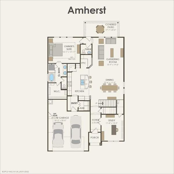 2D floor plan layout of this home in Arabella on the Prairie, Richmond, TX (Image 3). 2D floor plan layout of this home in Arabella on the Prairie, Richmond, TX (Image 3).