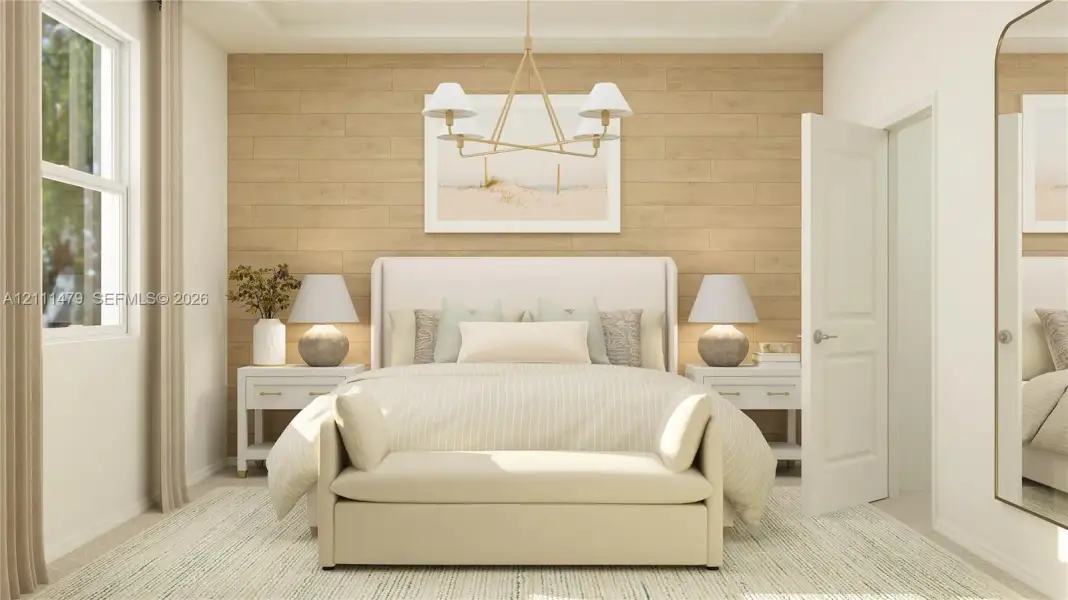 Furnished interior view inside a new home in Le Jardine, Florida City (Image 3).