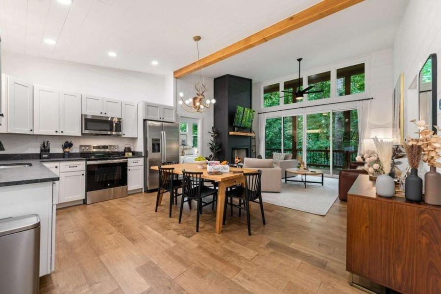 Furnished interior view inside a new home in , Morganton (Image 11).