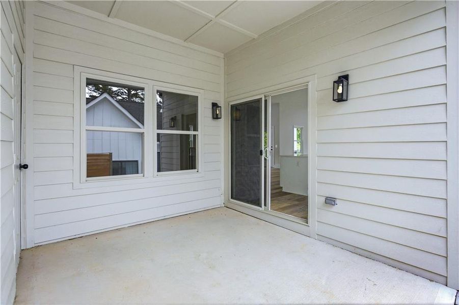Exterior details and patio area of a home in , Smyrna (Image 3). Exterior details and patio area of a home in , Smyrna (Image 3).