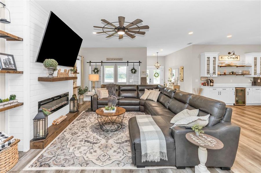 Furnished interior view inside a new home in , Osteen (Image 7).