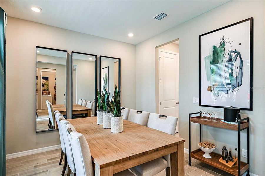 Furnished interior view inside a new home in Indigo Creek, Apollo Beach (Image 11). Furnished interior view inside a new home in Indigo Creek, Apollo Beach (Image 11).