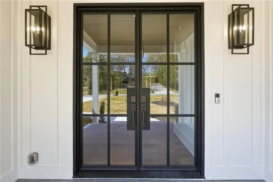Exterior details and patio area of a home in , Atlanta (Image 28).