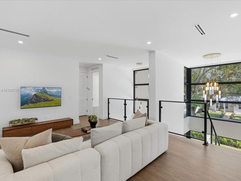 Furnished interior view inside a new home in , Miami (Image 9).