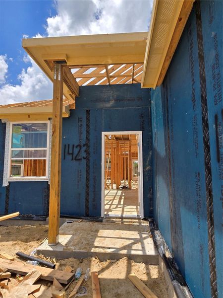 In-progress construction of a new home in Lake Mija Village, Seabrook, TX (Image 3).