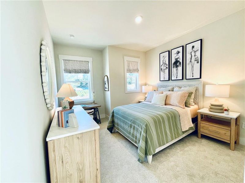 Furnished interior view inside a new home in Towne Village at Suwanee Dam, Sugar Hill (Image 27).