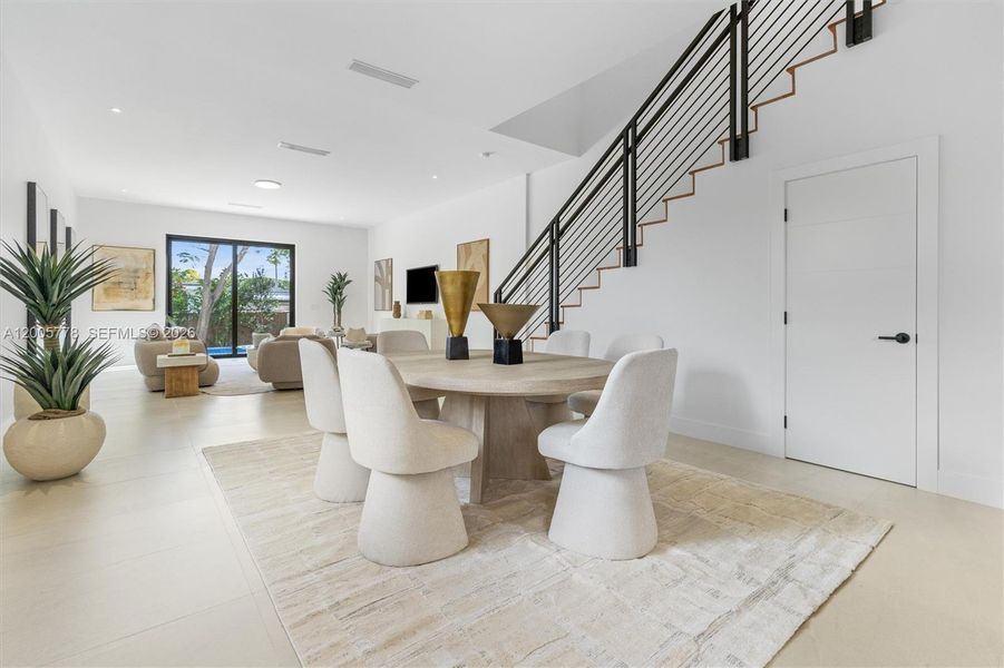 Furnished interior view inside a new home in , Miami (Image 12).