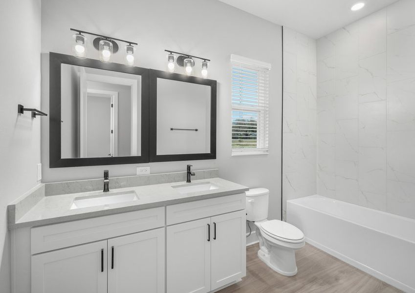 Beautiful secondary bathroom.